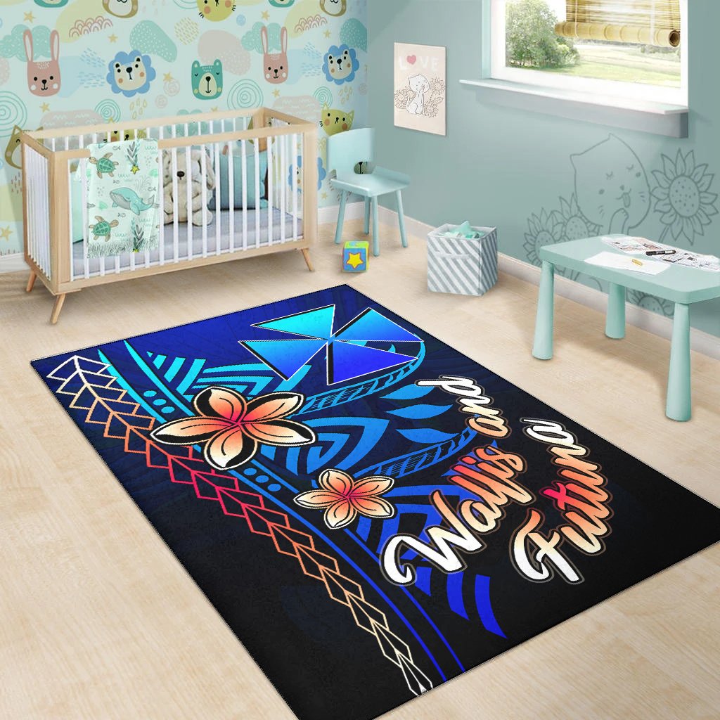 Wallis and Futuna Area Rug - Vintage Tribal Mountain