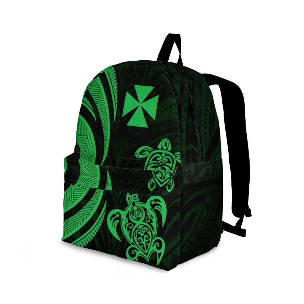 Wallis and Futuna Backpack - Green Tentacle Turtle