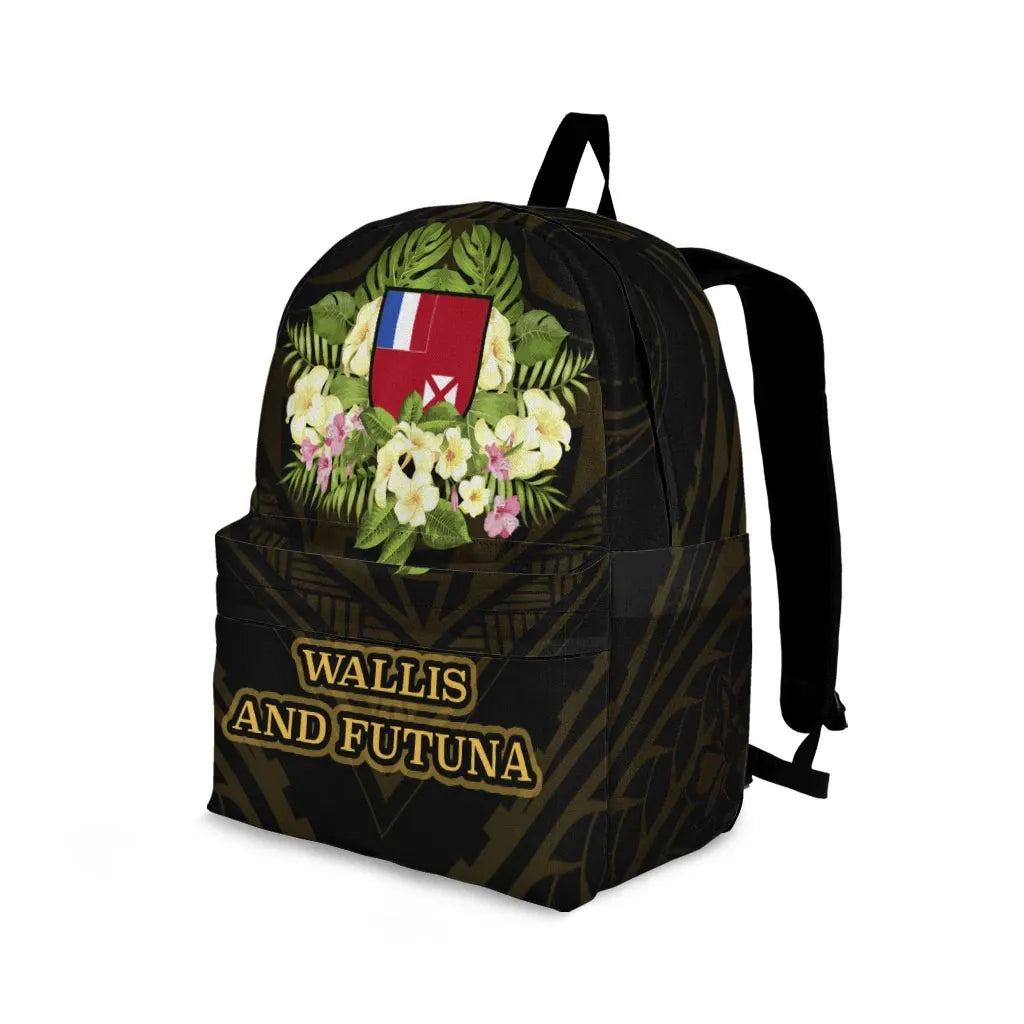 Wallis and Futuna Backpack - Polynesian Gold Patterns Collection