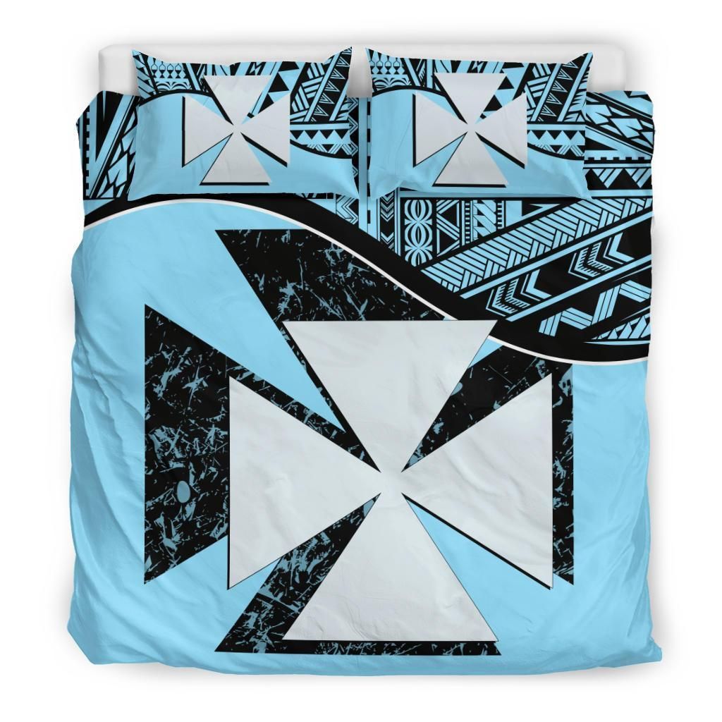 Wallis And Futuna Duvet Cover Set - Wallis And Futuna Coat Of Arms Blue