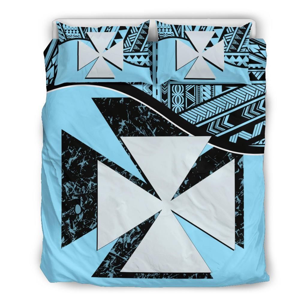 Wallis And Futuna Duvet Cover Set - Wallis And Futuna Coat Of Arms Blue