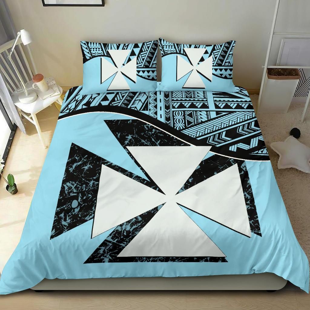 Wallis And Futuna Duvet Cover Set - Wallis And Futuna Coat Of Arms Blue