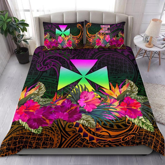 Wallis And Futuna Bedding Set - Summer Hibiscus