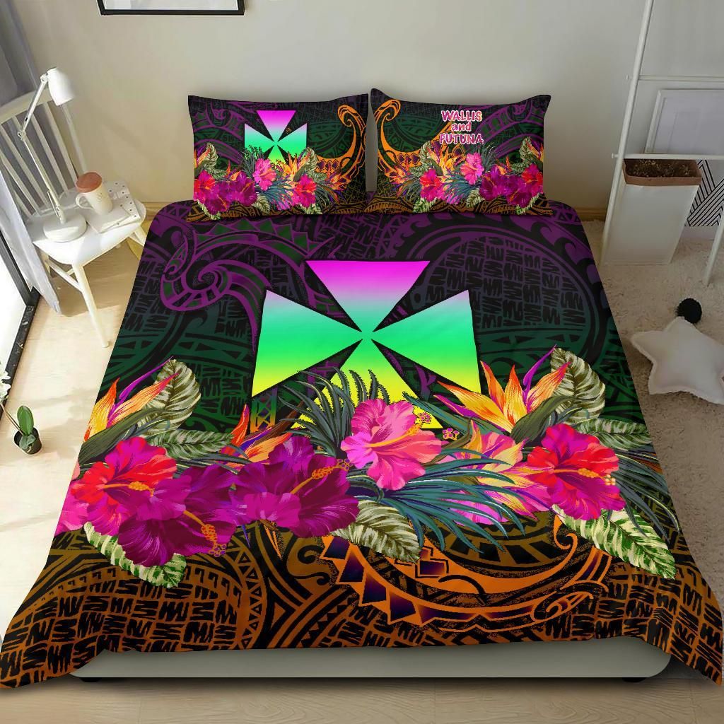 Wallis And Futuna Bedding Set - Summer Hibiscus