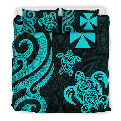 Wallis And Futuna Bedding Set - Turquoise Tentacle Turtle