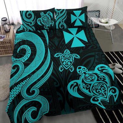 Wallis And Futuna Bedding Set - Turquoise Tentacle Turtle