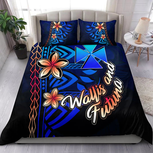 Wallis And Futuna Bedding Set - Vintage Tribal Mountain