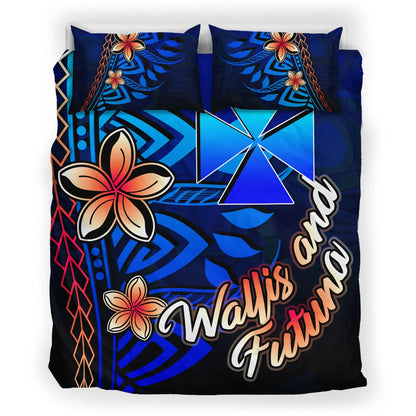 Wallis And Futuna Bedding Set - Vintage Tribal Mountain
