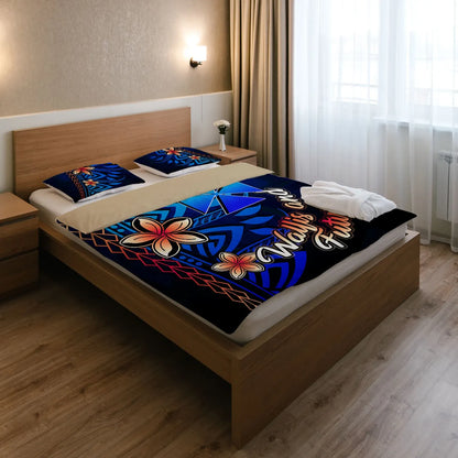 Wallis And Futuna Bedding Set - Vintage Tribal Mountain