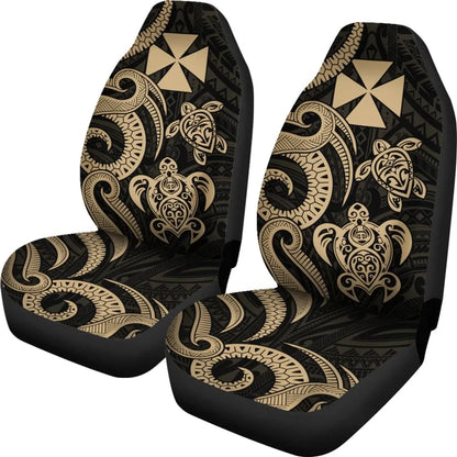 Wallis and Futuna Car Seat Covers - Gold Tentacle Turtle