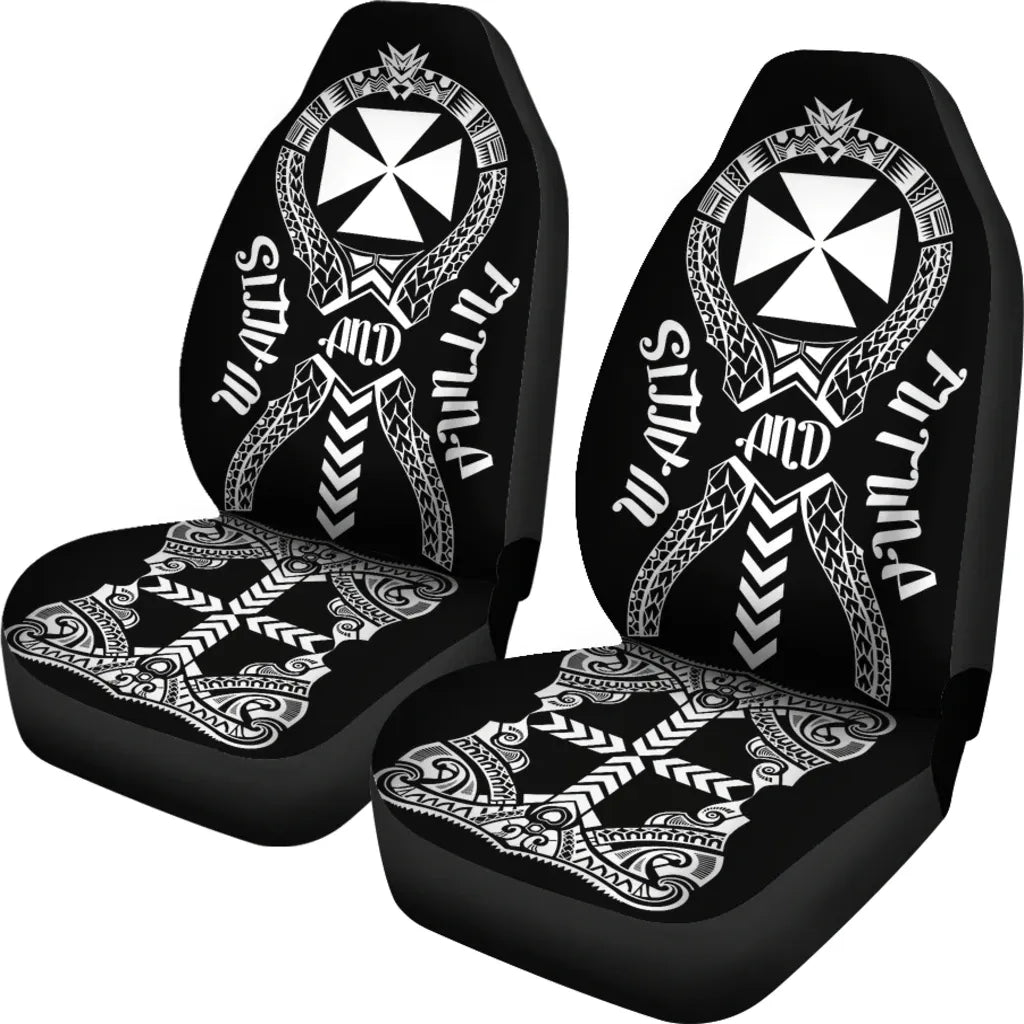 Wallis And Futuna Car Seat Covers - Wallis And Futuna Coat Of Arms Polynesian Tribal