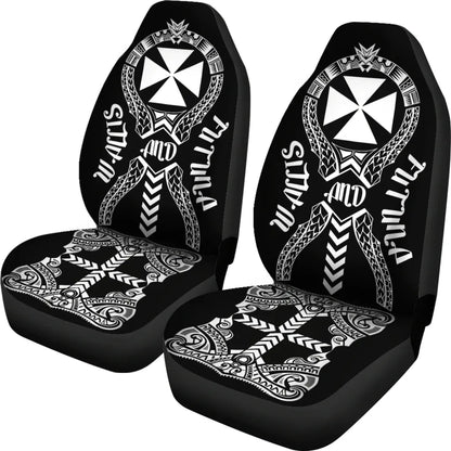 Wallis And Futuna Car Seat Covers - Wallis And Futuna Coat Of Arms Polynesian Tribal