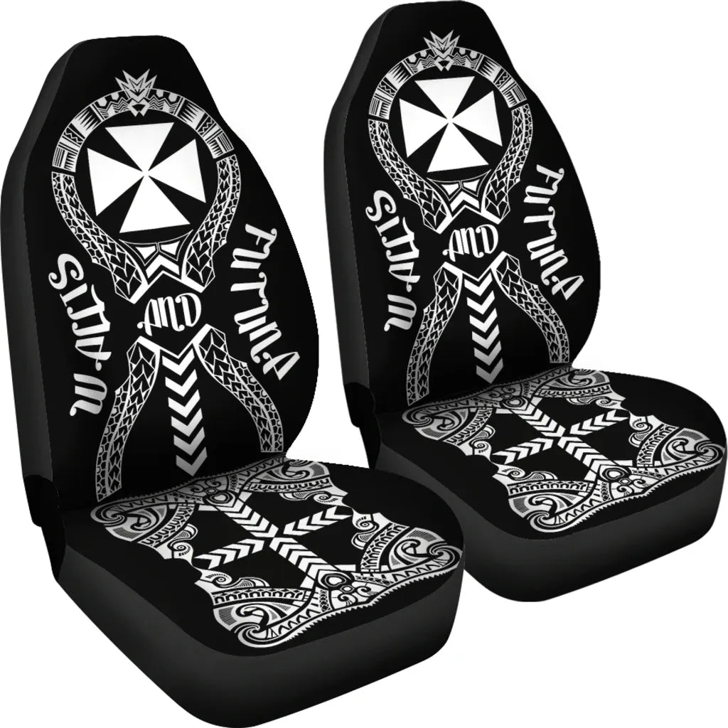 Wallis And Futuna Car Seat Covers - Wallis And Futuna Coat Of Arms Polynesian Tribal