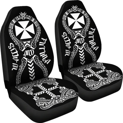 Wallis And Futuna Car Seat Covers - Wallis And Futuna Coat Of Arms Polynesian Tribal