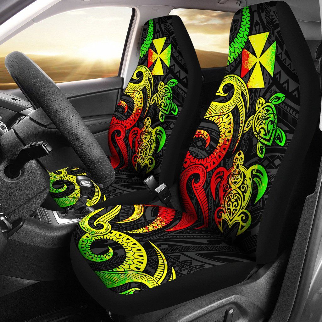 Wallis and Futuna Car Seat Covers - Reggae Tentacle Turtle