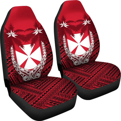 Wallis And Futuna Car Seat Covers - Wallis And Futuna Coat Of Arms Coconut Tree