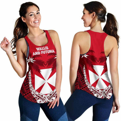 Wallis and Futuna Polynesian Coconut Women Racerback Tank