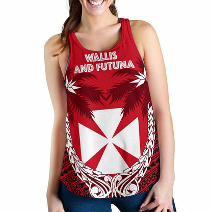 Wallis and Futuna Polynesian Coconut Women Racerback Tank