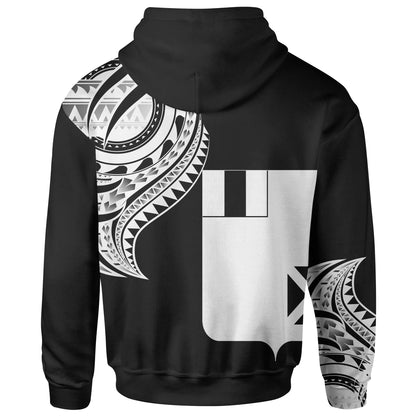 Wallis'nd Futuna Custom Personalised Hoodie - Wallis'nd Futuna Tatau White Patterns