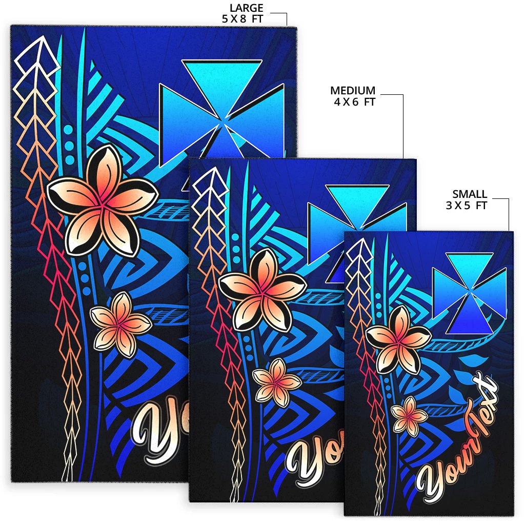 Wallis and Futuna Custom Personalised Area Rug - Vintage Tribal Mountain