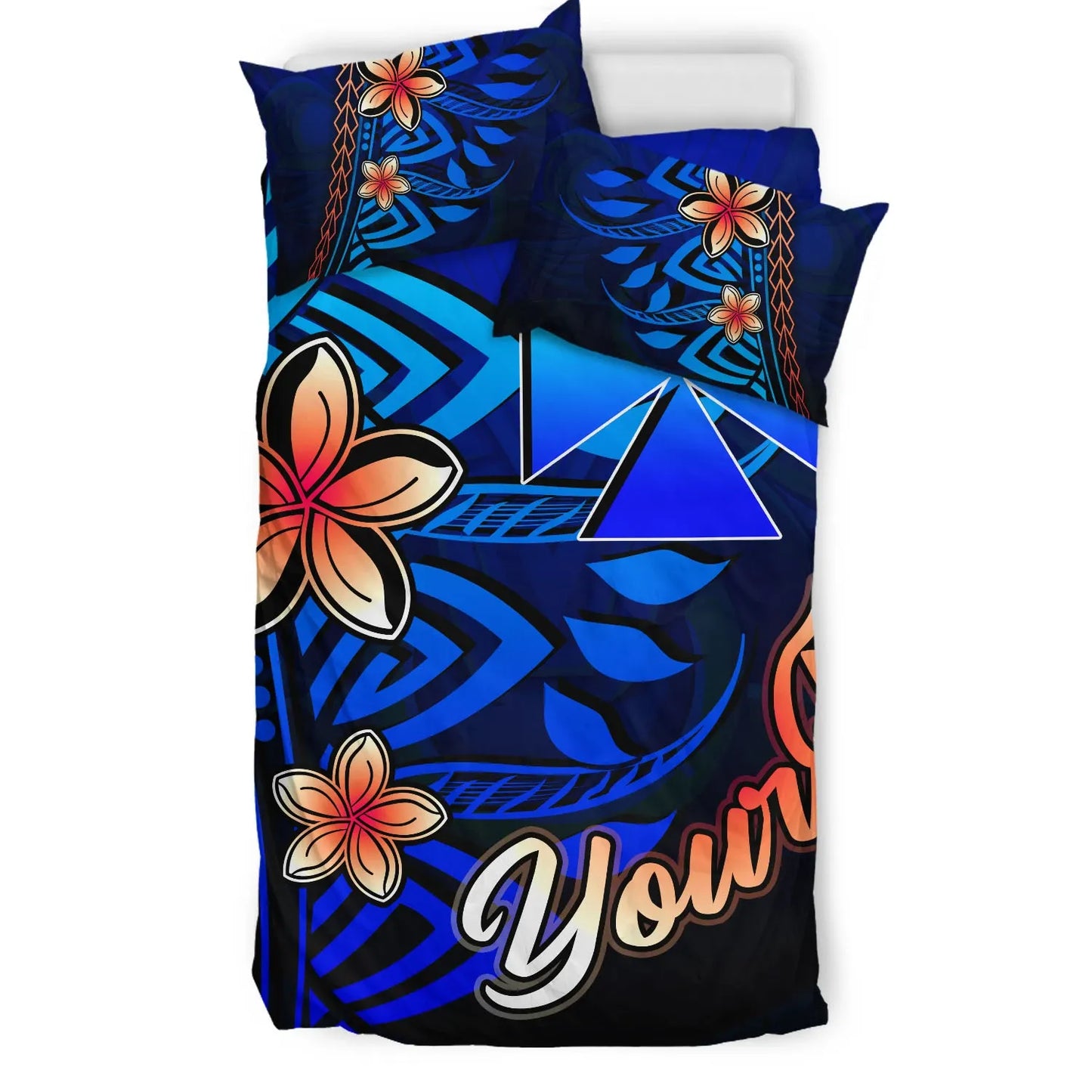 Wallis And Futuna Custom Personalised Bedding Set - Vintage Tribal Mountain