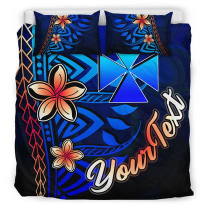 Wallis And Futuna Custom Personalised Bedding Set - Vintage Tribal Mountain