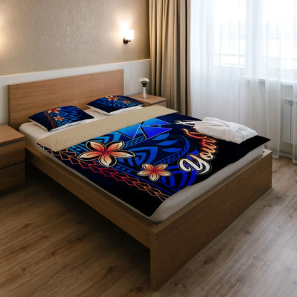 Wallis And Futuna Custom Personalised Bedding Set - Vintage Tribal Mountain