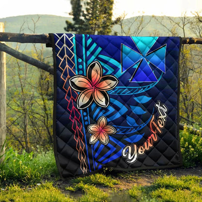 Wallis and Futuna Custom Personalised Premium Quilt - Vintage Tribal Mountain