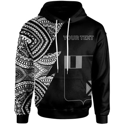 Wallis and Futuna Custom Personalized Hoodie - Flash Style White