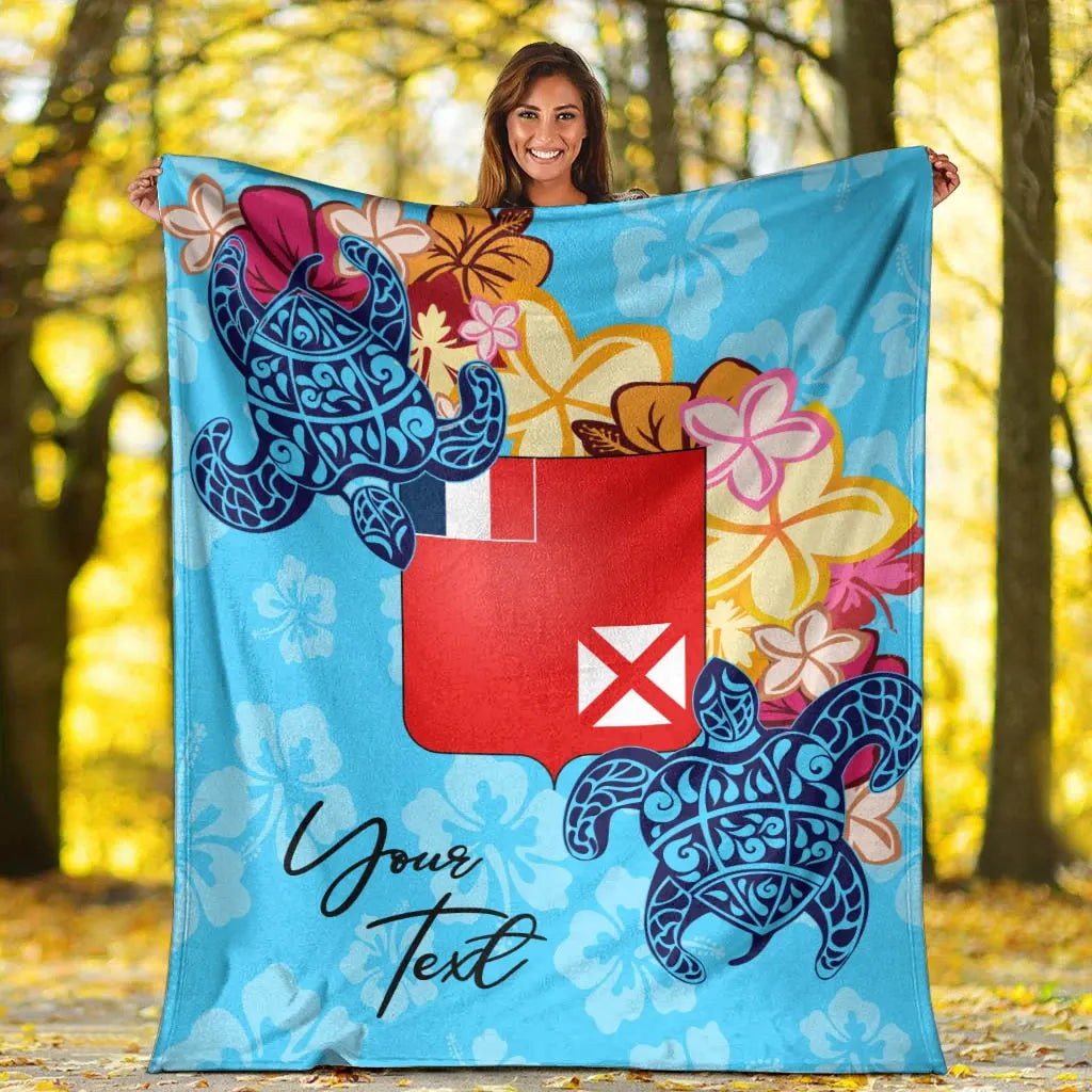 Wallis and Futuna Custom Personalised Premium Blanket - Tropical Style