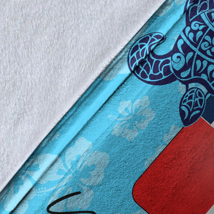 Wallis and Futuna Custom Personalised Premium Blanket - Tropical Style