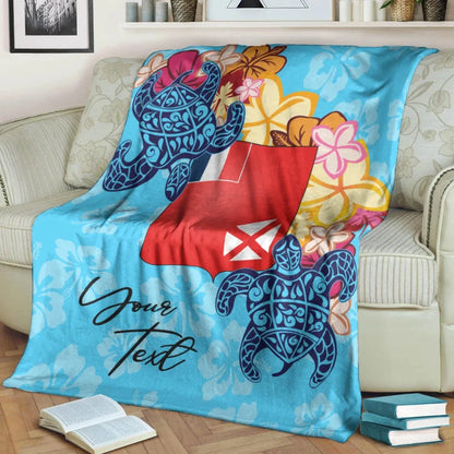 Wallis and Futuna Custom Personalised Premium Blanket - Tropical Style