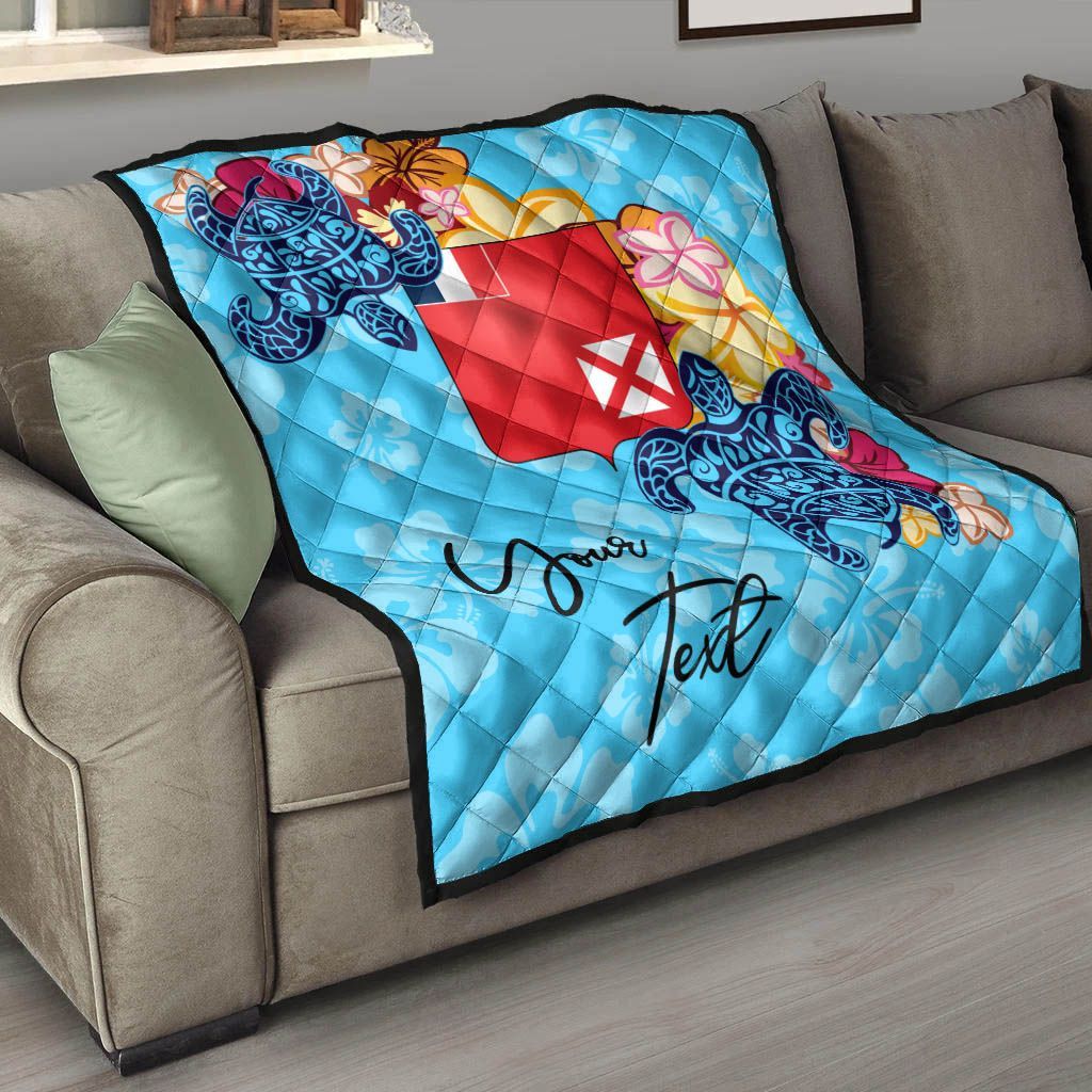 Wallis and Futuna Custom Personalised Premium Quilt - Tropical Style