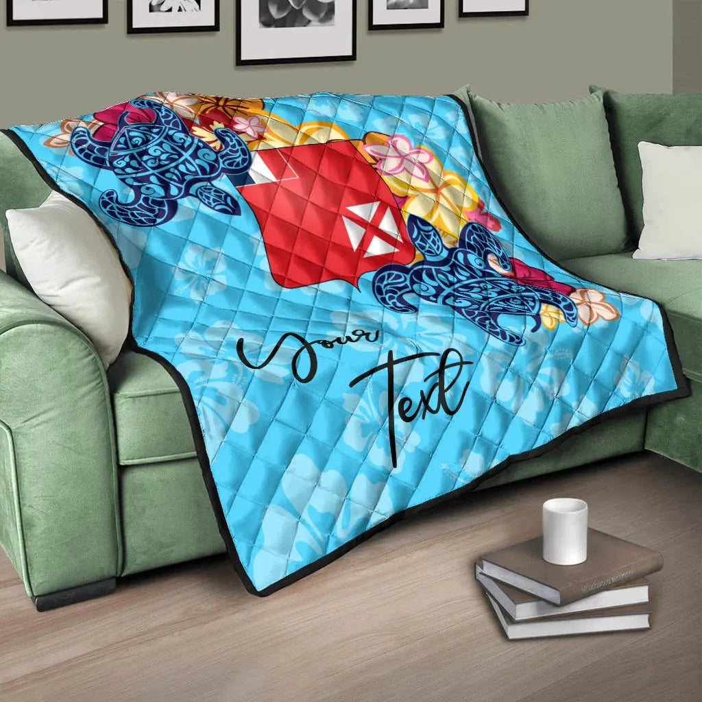 Wallis and Futuna Custom Personalised Premium Quilt - Tropical Style
