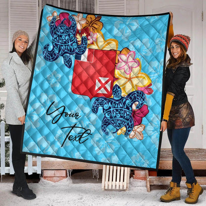 Wallis and Futuna Custom Personalised Premium Quilt - Tropical Style