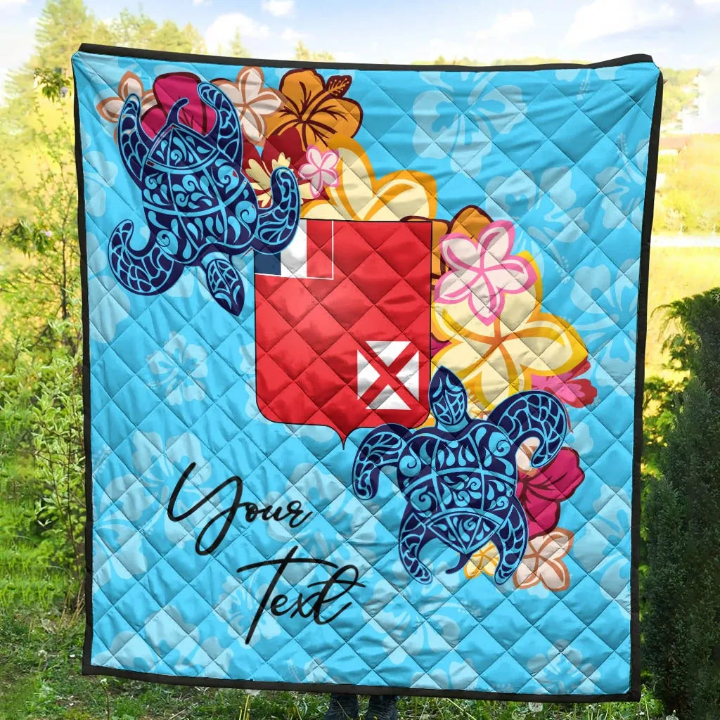 Wallis and Futuna Custom Personalised Premium Quilt - Tropical Style