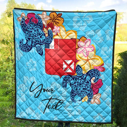 Wallis and Futuna Custom Personalised Premium Quilt - Tropical Style