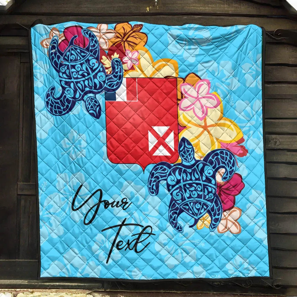 Wallis and Futuna Custom Personalised Premium Quilt - Tropical Style