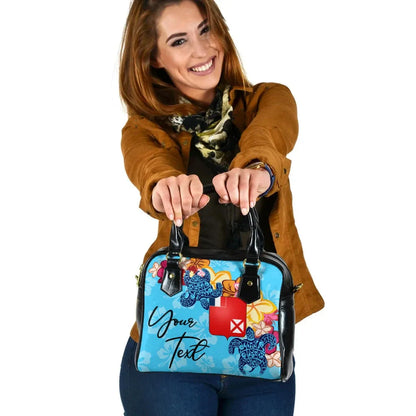 Wallis And Futuna Custom Personalised Shoulder Handbag -Tropical Style
