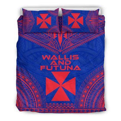 Wallis And Futuna Flag Polynesian Chief Duvet Cover Set