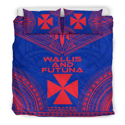 Wallis And Futuna Flag Polynesian Chief Duvet Cover Set