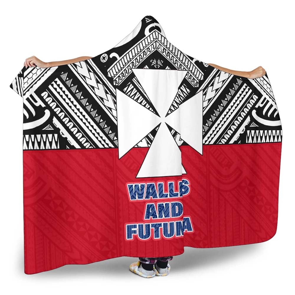 Wallis And Futuna Hooded Blanket - Polynesian Design