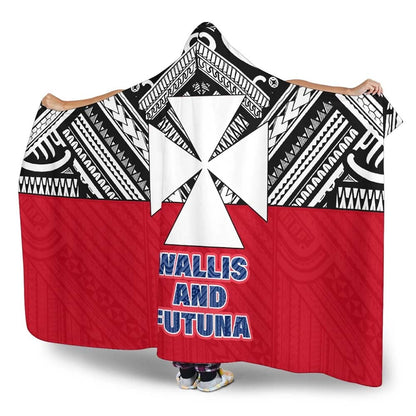 Wallis And Futuna Hooded Blanket - Polynesian Design