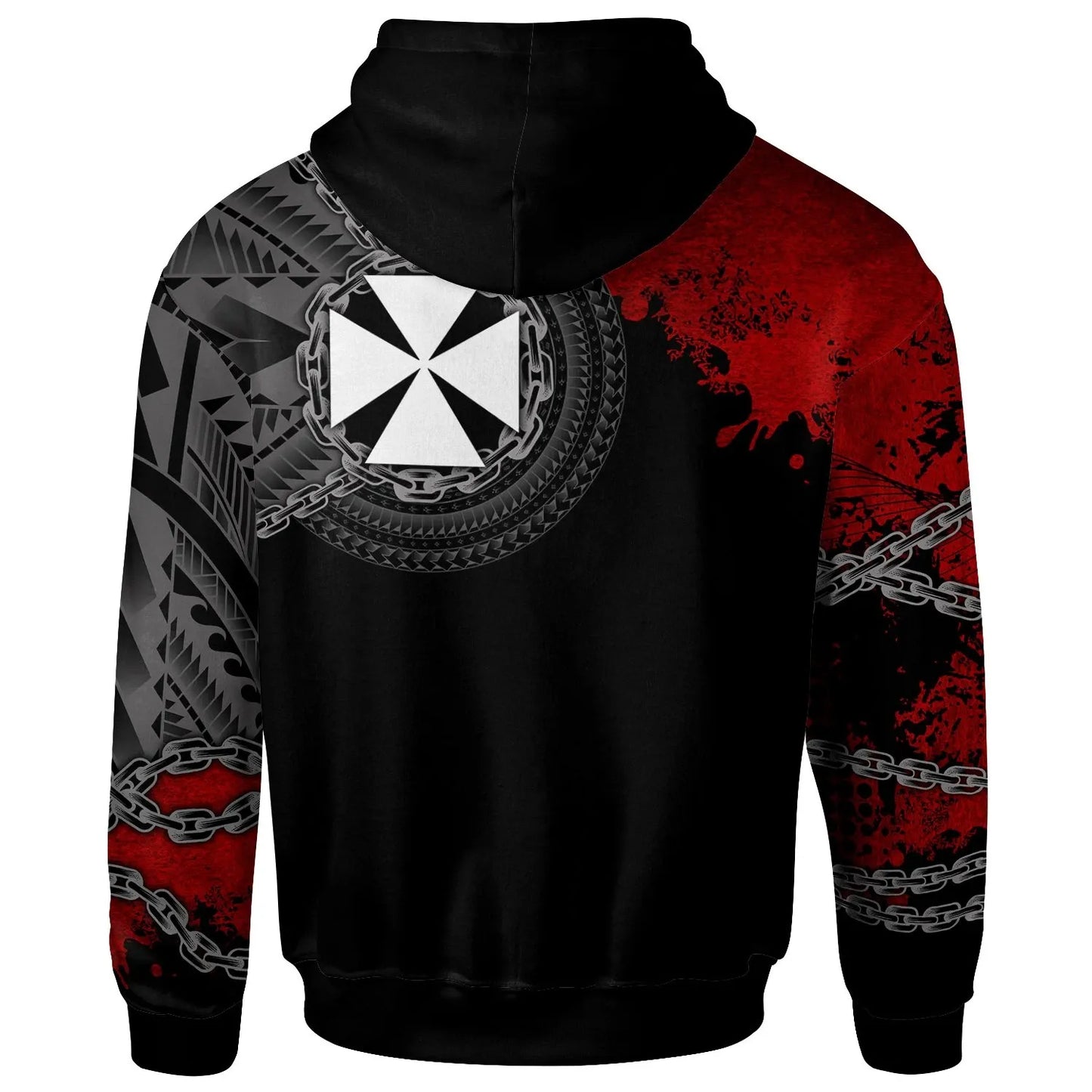 Wallis and Futuna Hoodie - Polynesian Chain Style