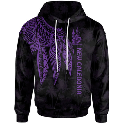 Wallis and Futuna Hoodie - Polynesian Wings Purple