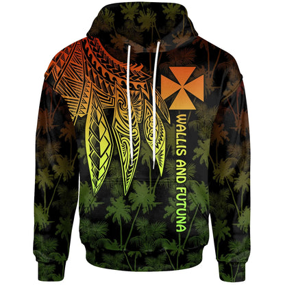 Wallis and Futuna Hoodie - Polynesian Wings Reggae