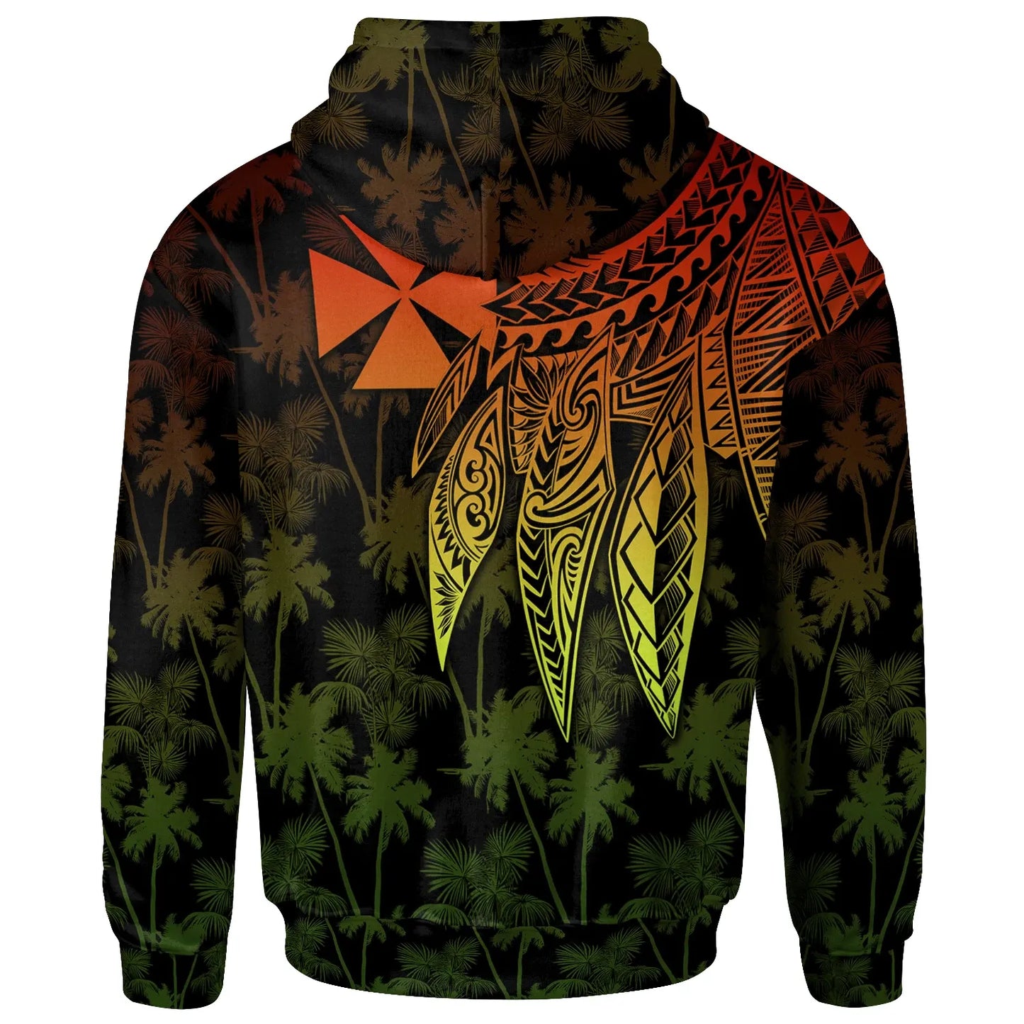 Wallis and Futuna Hoodie - Polynesian Wings Reggae