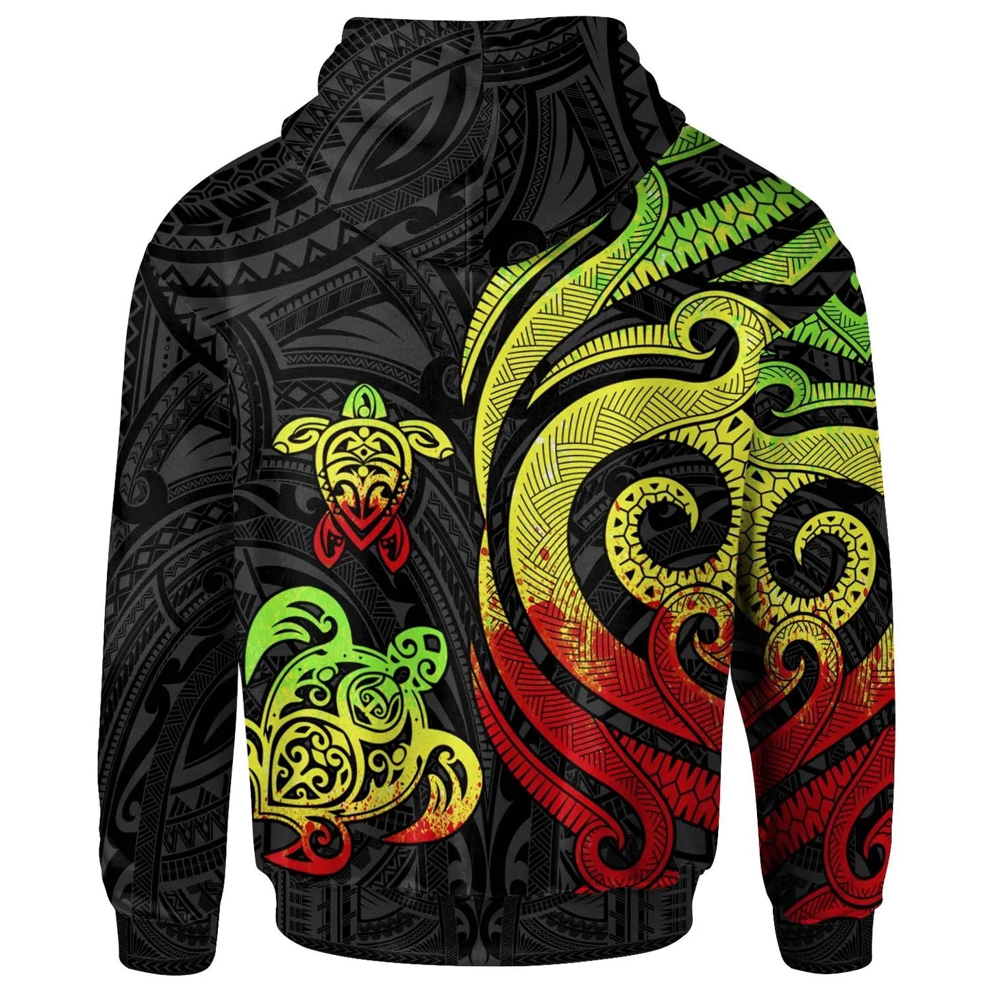 Wallis and Futuna Hoodie - Reggae Tentacle Turtle