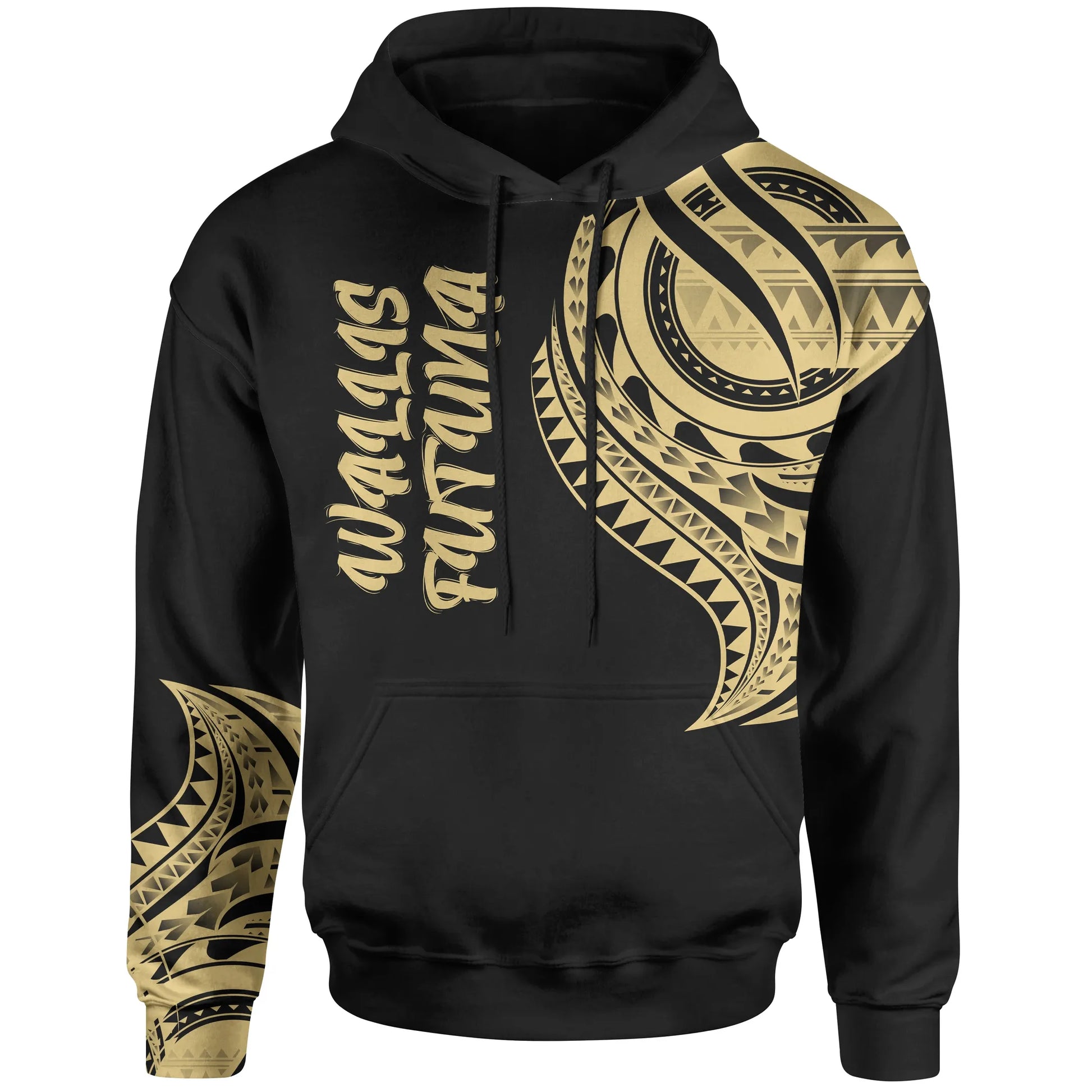 Wallis'nd Futuna Hoodie - Wallis'nd Futuna Tatau Gold Patterns
