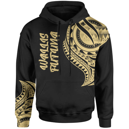 Wallis'nd Futuna Hoodie - Wallis'nd Futuna Tatau Gold Patterns